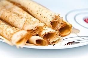 Crêpes con farina di semola
