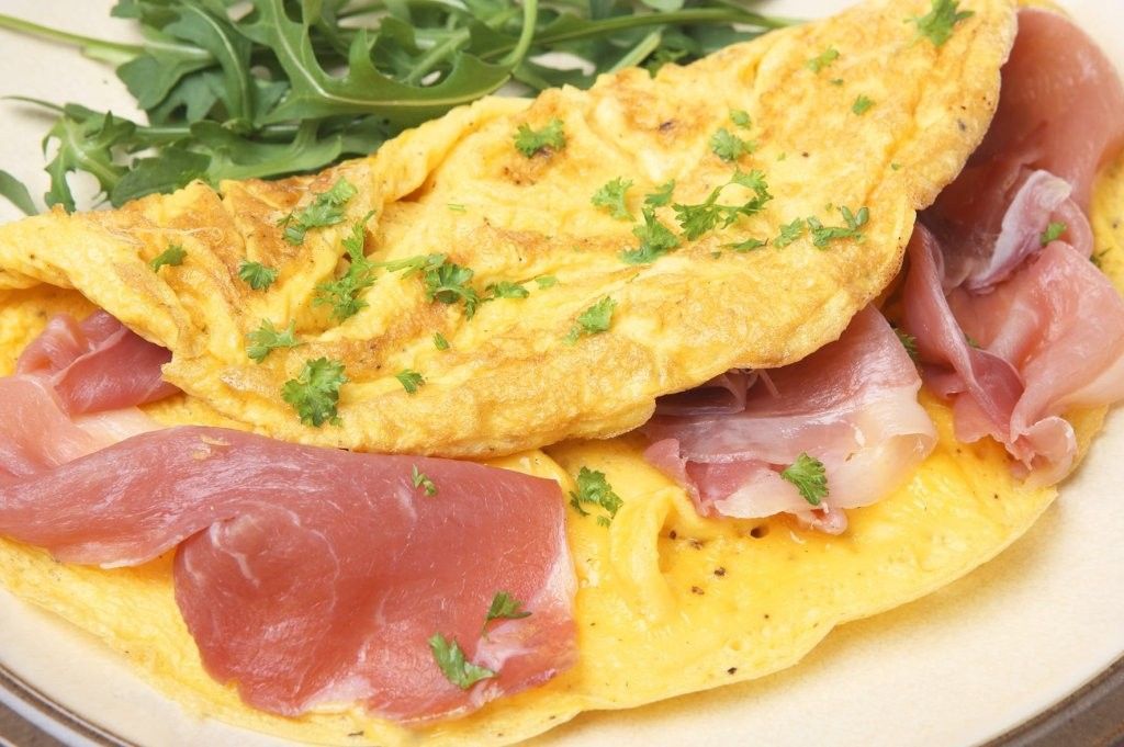 Omelette al prosciutto