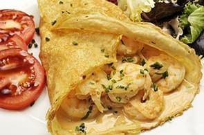 Crêpes ai frutti di mare