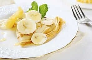 Crêpes con banane
