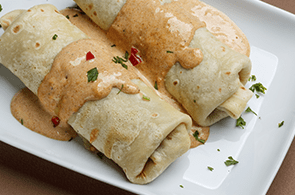 Crêpes con crema di peperoni
