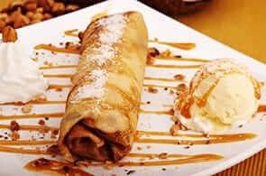 Crêpes con latte di cocco