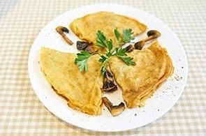 Crêpes funghi e provola