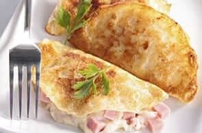 Crêpes prosciutto e fontina