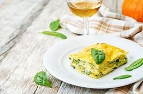 Lasagne con zucchine e brie