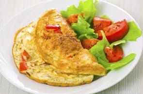 Omelette Brie e Pomodorini