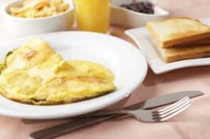 Omelette con marmellata