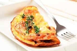 Omelette con speck e Emmental