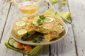 Omelette con zucchine e carote