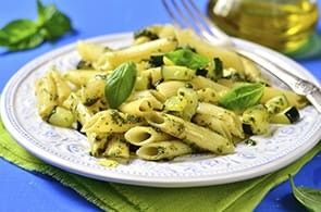 Pasta con verdure e brie