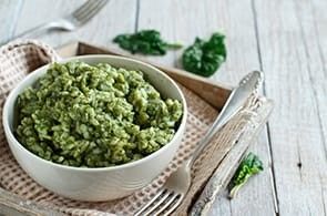 Risotto spinaci e brie