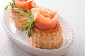 Vol-au-vent al salmone