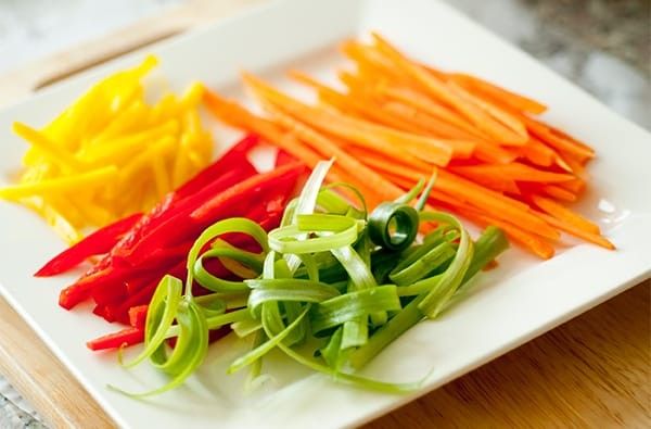 I metodi di preparazione: à la julienne