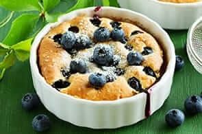 Clafoutis di mirtilli