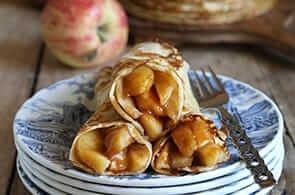 Crepes alla normanna con le mele
