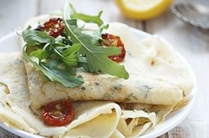 Crêpes con Erbe e Pomodorini