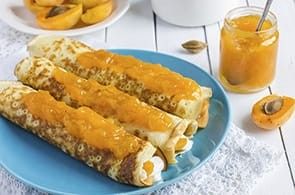 Crepes con Formaggio di Capra e Marmellata