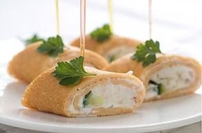 Crepes con crema di zucchine