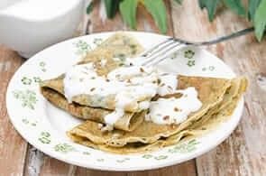 Crêpes con yogurt