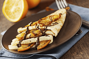 Crêpes dolci con frutta