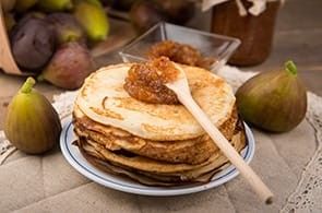 Crêpes e marmellata di fichi