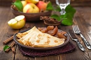 Crêpes e marmellata di mele