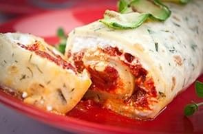 Crêpes peperoni, rucola e brie