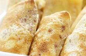 Crêpes salame e camembert