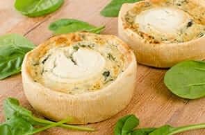 Flan di Spinaci con Fonduta