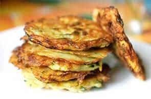 Frittelle di zucchine e brie