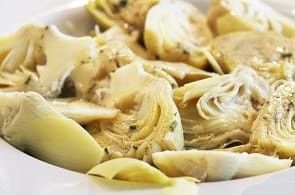 Insalata di carciofi, grana ed emmental