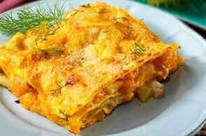 Lasagna zucca e roquefort