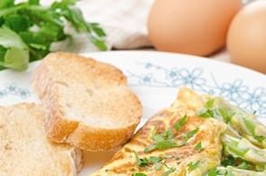 Omelette e Baguette con Camembert