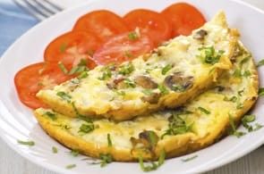 Omelette porcini e brie