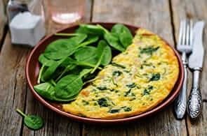 Omelette spinaci e brie