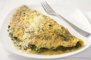Omelette spinaci ricotta e brie
