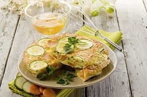 Omelette zucchine e emmental