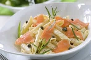 Penne brie e salmone