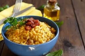 Risotto zucca e salsiccia