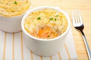 Sformato salmone e brie