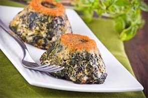 Soufflé di spinaci e Brie