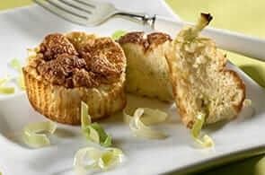 Soufflé di verdure e brie