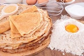 Torta di Crêpes all’Emmental e Camembert