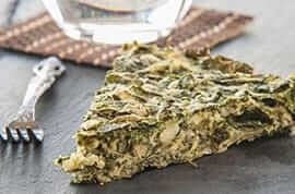 Torta salata spinaci e formaggio di capra
