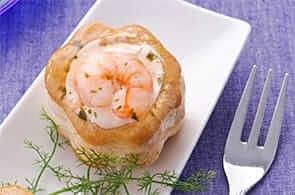 Vol-au-vent ai gamberetti
