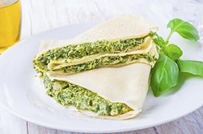 Crêpes agli spinaci e ricotta