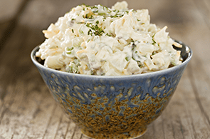 Insalata di patate, tonno e brie
