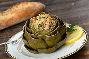 Omelette con carciofi ripieni