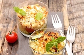 Sbriciolata con zucchine e brie