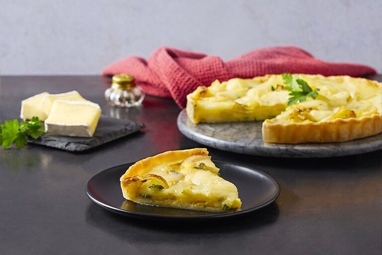 Torta salata di patate e brie